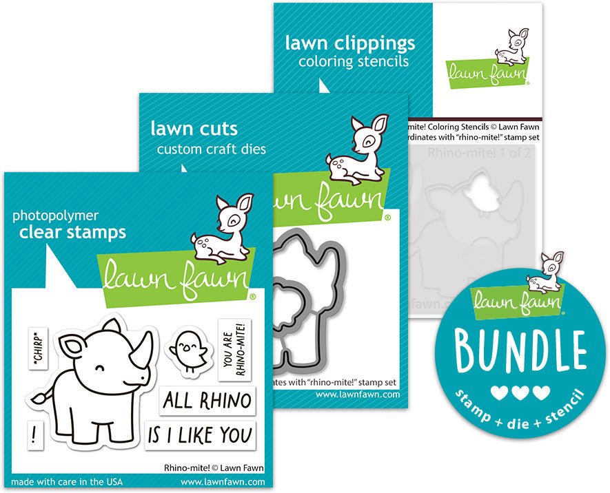 rhino-mite! (stamp+die+coloring stencil bundle)