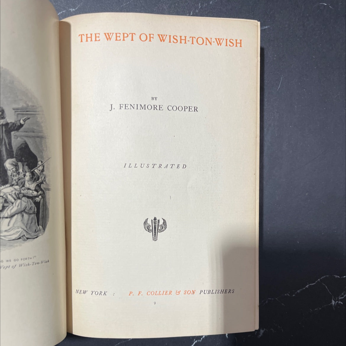 the wept of wish-ton-wish book, by j. fenimore cooper, 1970 Hardcover