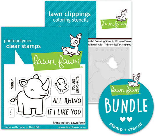 rhino-mite! (stamp+coloring stencil bundle)