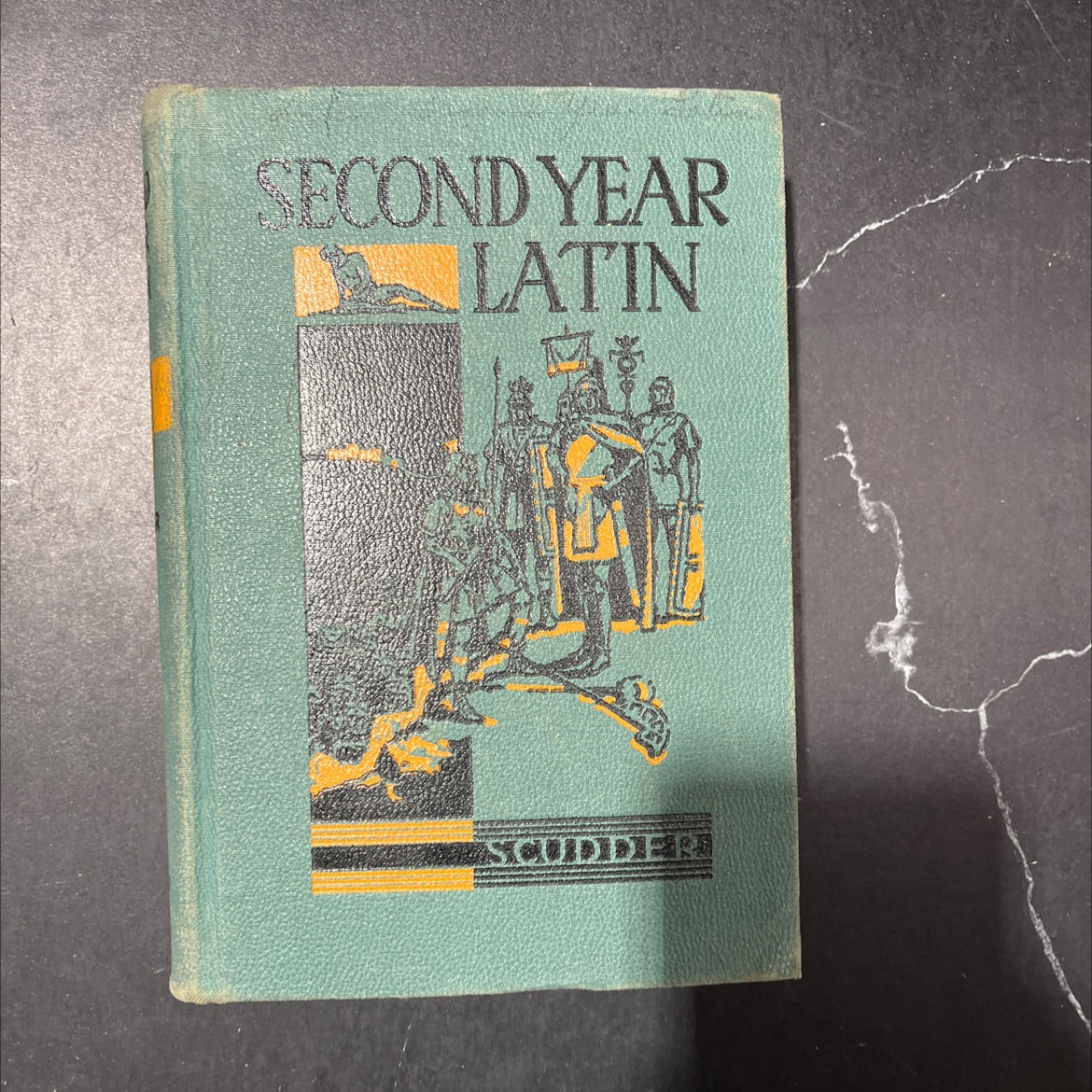 second year latin book, by jared w. scudder, 1950 Hardcover