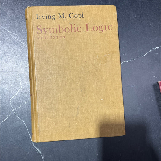 symbolic logic book, by irving m. copi, 1969 Hardcover