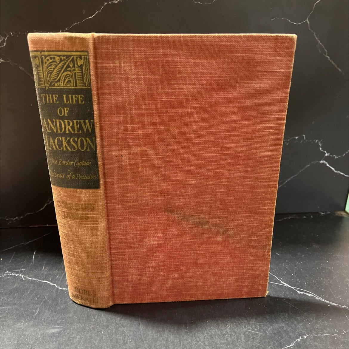 the life of andrew jackson complete in one volume book, by marquis james, 1938 Hardcover