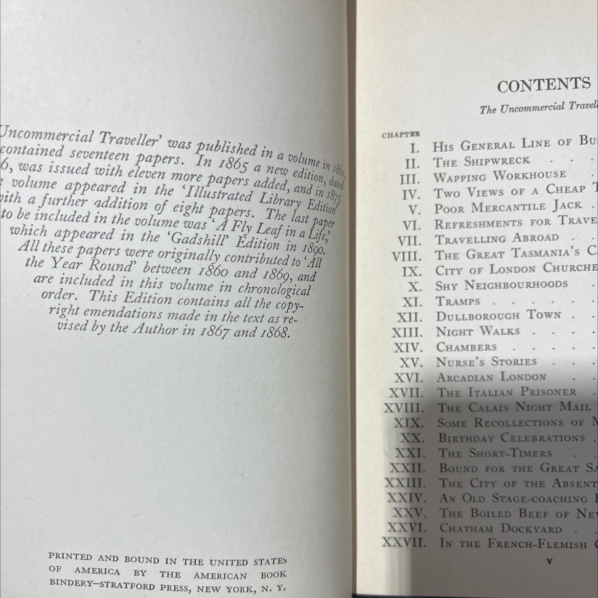 the uncommercial traveller book, by charles dickens, 1890 Hardcover