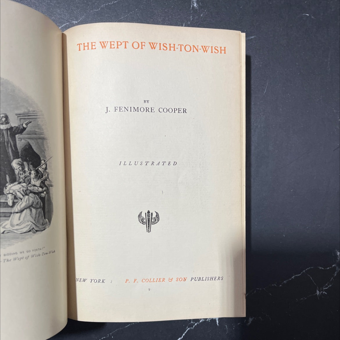 the wept of wish-ton-wish book, by j. fenimore cooper, 1970 Hardcover