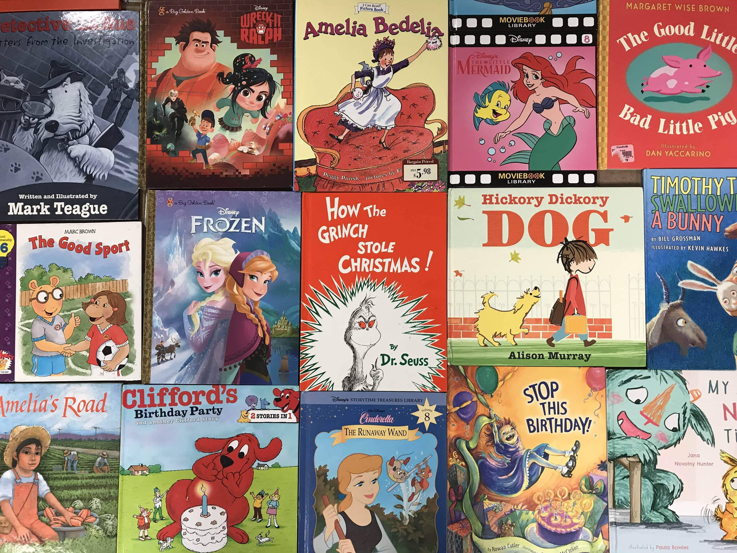 Large Illustrated Hardcover Kids Books (ages 4-8)